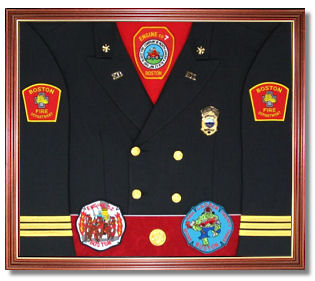 Fire Department Uniform Display Case Fire Department Awards Display Case Shadow Box