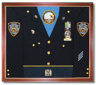 Police Uniform Display Case Police Awards Display Case Shadow Box