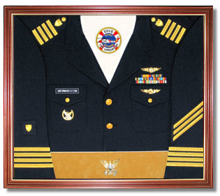 Coast Guard Uniform Display Case Coast Guard U.S.C.G. Awards Display Case Shadow Box
